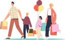 پیش‌نمایش فایل family-done-shopping-and-going-to-house-4931018 از پک خانواده و کودکان 1