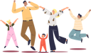پیش‌نمایش فایل family-jumping-and-celebrating-4930990 از پک خانواده و کودکان 1