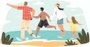 پیش‌نمایش فایل family-on-vacation-together-at-beach-4930949 از پک خانواده و کودکان 1