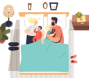 پیش‌نمایش فایل family-sleeping-together-on-bed-4930948 از پک خانواده و کودکان 1