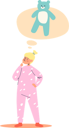 پیش‌نمایش فایل girl-dreaming-of-teddy-bear-4930946 از پک خانواده و کودکان 1