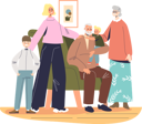 پیش‌نمایش فایل grandparents-with-grandchildren-4930942 از پک خانواده و کودکان 1