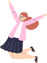 پیش‌نمایش فایل little-girl-jumping-and-celebrating-4931024 از پک خانواده و کودکان 1