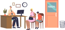 پیش‌نمایش فایل mother-and-son-visiting-school-principal-office-4930963 از پک خانواده و کودکان 1