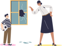 پیش‌نمایش فایل teacher-scolding-kid-for-broken-window-4930964 از پک خانواده و کودکان 1