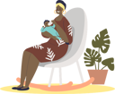 پیش‌نمایش فایل woman-feeding-newborn-baby-with-milk-from-bottle-4930937 از پک خانواده و کودکان 1