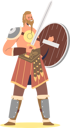 پیش‌نمایش فایل barbarian-viking-warrior-holding-sward-and-shield-4931460 از پک افراد 2