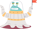 پیش‌نمایش فایل friendly-monster-holding-flag-4931406 از پک افراد 2
