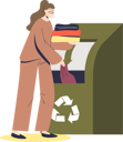 پیش‌نمایش فایل girl-throwing-used-clothes-in-container-for-recycling-4931477 از پک افراد 2