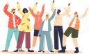 پیش‌نمایش فایل group-of-happy-people-4931445 از پک افراد 2