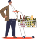 پیش‌نمایش فایل man-with-shopping-cart-buying-food-in-store-4931431 از پک افراد 2