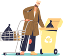 پیش‌نمایش فایل poor-homeless-and-jobless-man-looking-food-in-trash-bin-4931385 از پک افراد 2