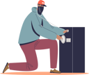 پیش‌نمایش فایل robber-in-mask-trying-to-open-big-safe-4931434 از پک افراد 2