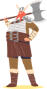 پیش‌نمایش فایل viking-man-holding-axe-and-wearing-protective-clothes-4931457 از پک افراد 2