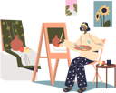 پیش‌نمایش فایل woman-artist-drawing-in-workshop-studio-4931444 از پک افراد 2