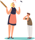پیش‌نمایش فایل angry-mother-screaming-at-son-4931043 از پک خانواده و کودکان 2
