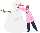 پیش‌نمایش فایل girl-making-snowman-4931103 از پک خانواده و کودکان 2