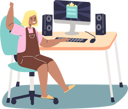 پیش‌نمایش فایل girl-sitting-at-computer-desk-4931053 از پک خانواده و کودکان 2