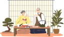 پیش‌نمایش فایل japanese-couple-having-dinner-4931109 از پک خانواده و کودکان 2