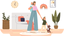 پیش‌نمایش فایل nanny-at-home-taking-care-of-kids-4931061 از پک خانواده و کودکان 2