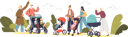 پیش‌نمایش فایل parents-walking-with-newborn-in-the-park-4931039 از پک خانواده و کودکان 2