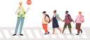 پیش‌نمایش فایل policeman-helping-kids-to-cross-road-4931092 از پک خانواده و کودکان 2