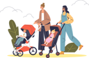پیش‌نمایش فایل two-mothers-walking-with-babies-in-strollers-4931036 از پک خانواده و کودکان 2