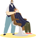 پیش‌نمایش فایل hipster-barber-shaving-clients-beard-in-foam-4930390 از پک زیبایی