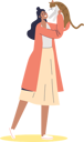 پیش‌نمایش فایل woman-playing-cat-4930377 از پک افراد با حیوانات
