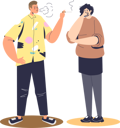 پیش‌نمایش فایل man-smoking-cigarette-while-woman-covering-her-face-4931511 از پک افراد 3