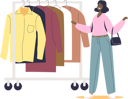 پیش‌نمایش فایل woman-choosing-clothes-on-hanger-4931614 از پک افراد 3