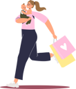 پیش‌نمایش فایل woman-holding-baby-and-running-for-shopping-4931600 از پک افراد 3