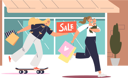 پیش‌نمایش فایل women-hurrying-for-shopping-at-seasonal-sales-4931598 از پک افراد 3