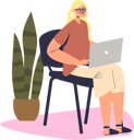 پیش‌نمایش فایل female-worker-use-laptop-4930422 از پک کسب وکار 1