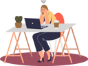 پیش‌نمایش فایل stressed-female-worker-thinking-on-problem-solution-on-workplace-4930446 از پک کسب وکار 1
