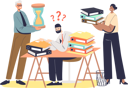 پیش‌نمایش فایل stressed-office-worker-sitting-at-desk-stacked-with-documents-4930466 از پک کسب وکار 1