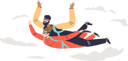 پیش‌نمایش فایل couple-doing-skydiving-4931687 از پک ورزش ها