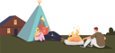 پیش‌نمایش فایل family-camping-at-backyard-outside-house-4931692 از پک ورزش ها