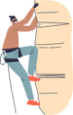 پیش‌نمایش فایل man-climbing-rock-4931667 از پک ورزش ها