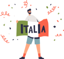 پیش‌نمایش فایل man-holding-italian-flag-4931677 از پک ورزش ها