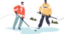 پیش‌نمایش فایل two-men-play-hockey-4931702 از پک ورزش ها