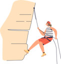 پیش‌نمایش فایل woman-climbing-rock-using-belay-ropes-and-wearing-helmet-4931664 از پک ورزش ها