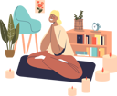 پیش‌نمایش فایل woman-doing-meditation-at-home-4931683 از پک ورزش ها