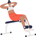 پیش‌نمایش فایل woman-exercising-on-abdominal-bench-doing-crunches-for-abs-muscles-training-4931695 از پک ورزش ها