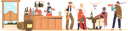 پیش‌نمایش فایل cowboys-in-western-clothes-drinking-in-retro-pub-4931366 از پک فعالیت افراد