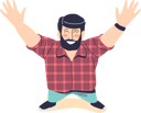 پیش‌نمایش فایل happy-man-looking-up-4931330 از پک فعالیت افراد