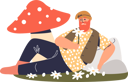 پیش‌نمایش فایل male-dwarf-lying-under-mushroom-4931283 از پک فعالیت افراد