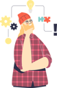 پیش‌نمایش فایل man-doing-creative-logical-thinking-4931338 از پک فعالیت افراد
