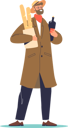 پیش‌نمایش فایل man-holding-baguettes-and-bottle-of-red-wine-4931312 از پک فعالیت افراد