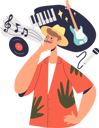 پیش‌نمایش فایل man-with-musical-hobby-4931339 از پک فعالیت افراد